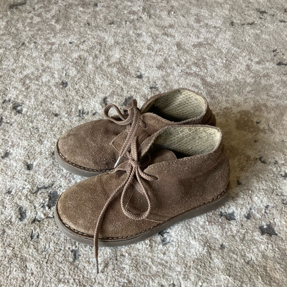 Brown suede shoes